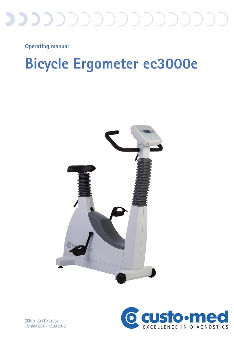 Custo Med Bicycle Ergometer ec3000e User manual