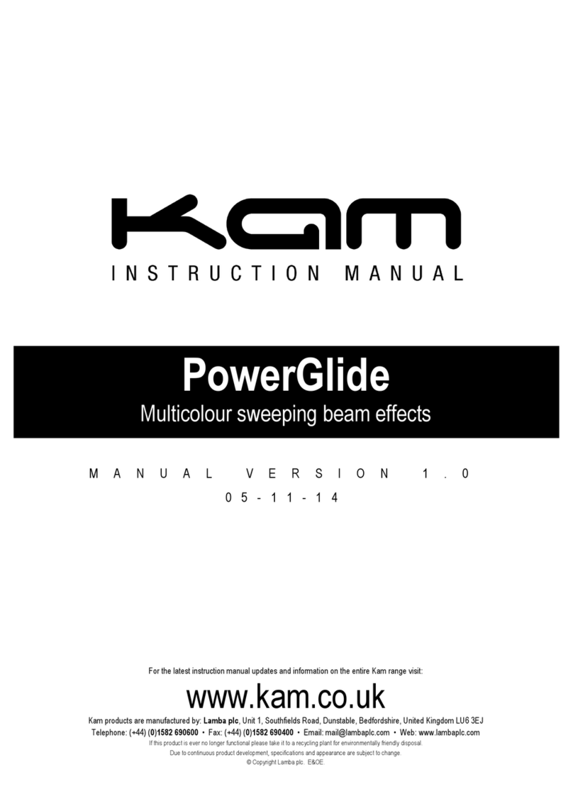 KAM PowerGlide User manual