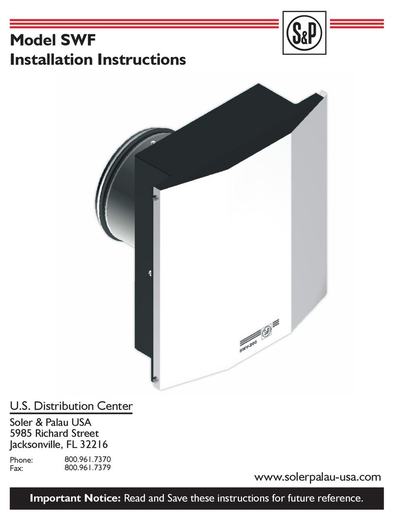 Soler & Palau SWF-100 User manual