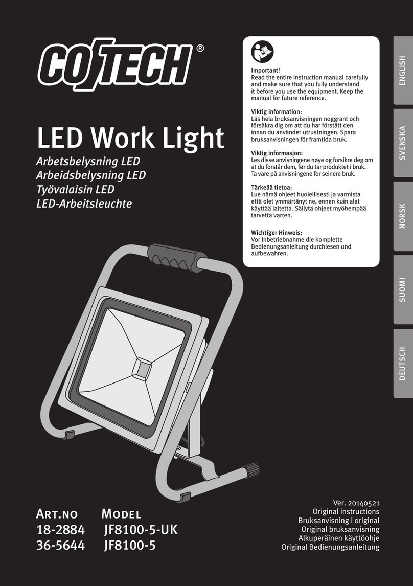 CO/Tech JF8100-5-UK User manual CO/Tech JF8100-5-UK User manual