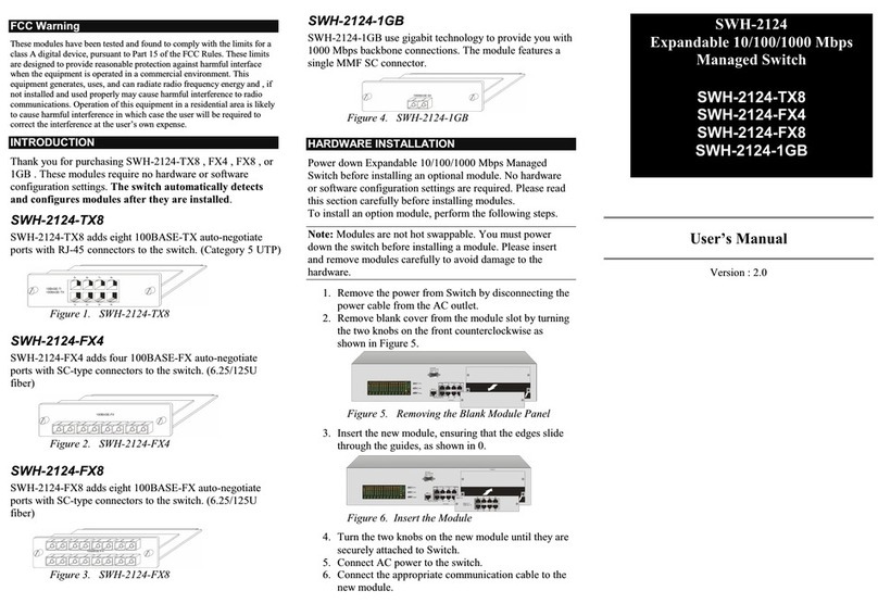 Orienta Data SWH-2124-TX8 user manual