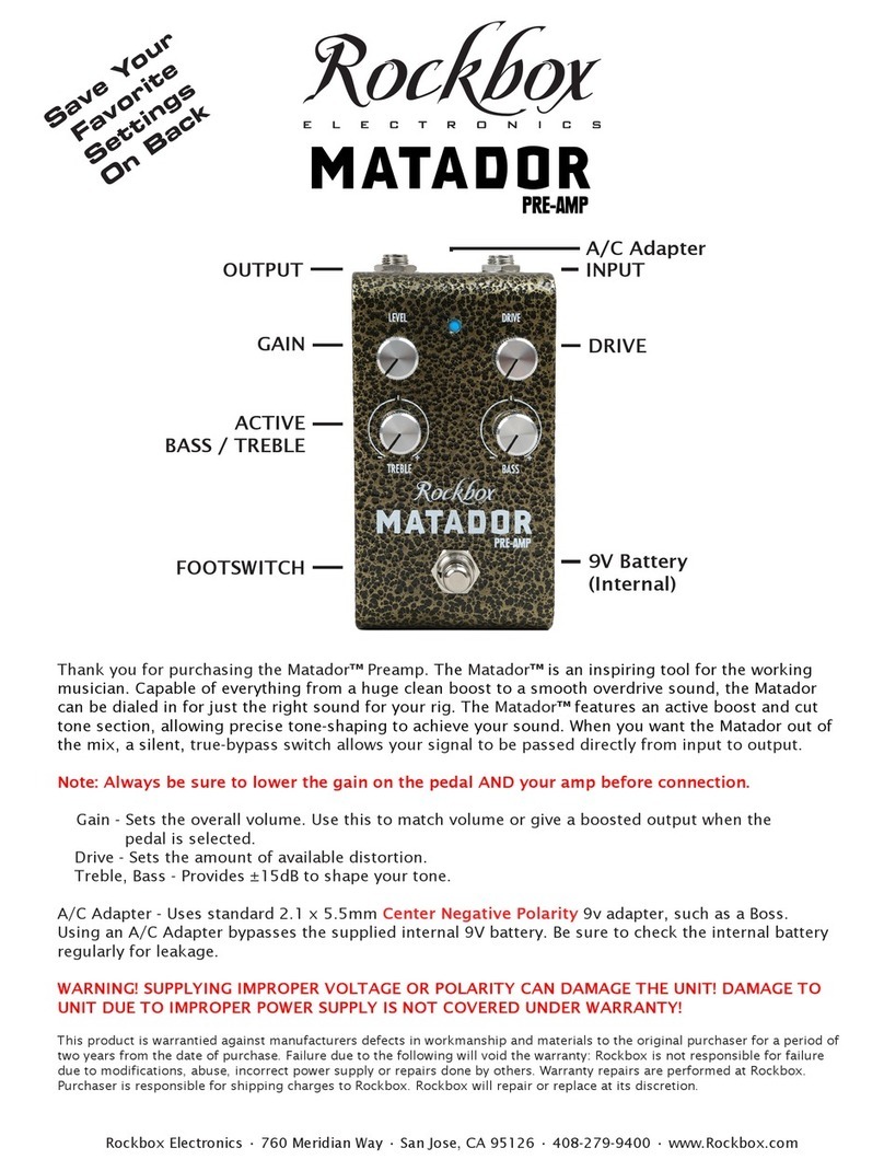 Rockbox Matador manual