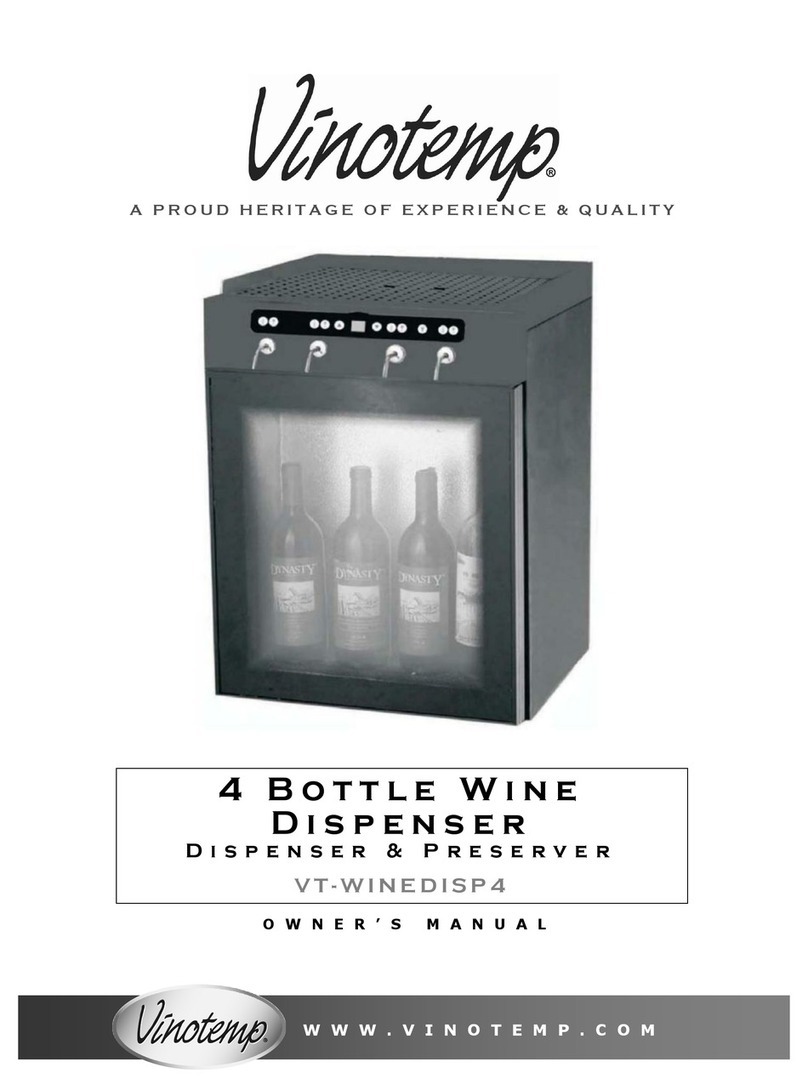 Vinotemp VT-WINEDISP4 owner's manual Vinotemp VT-WINEDISP4 owner's manual