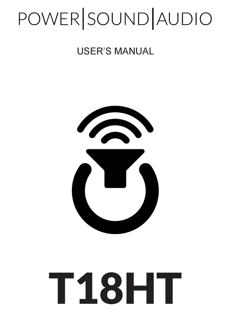 Power Sound Audio T18HT user manual