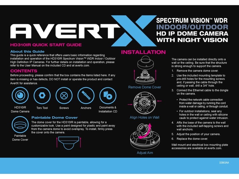 avertX HD310IR Spectrum Vision User manual