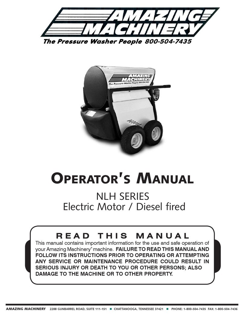 Amazing Machinery NLH SERIES Operator's manual