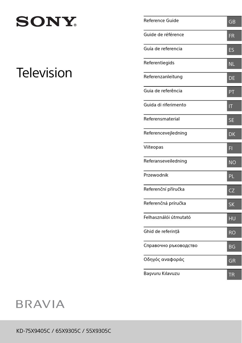 Sony 65X9305C User manual