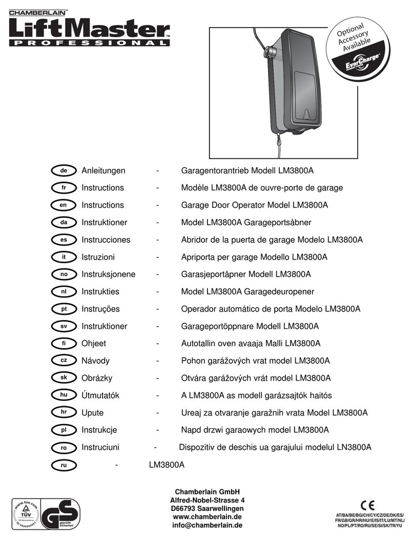 Chamberlain LiftMaster LM3800A User manual