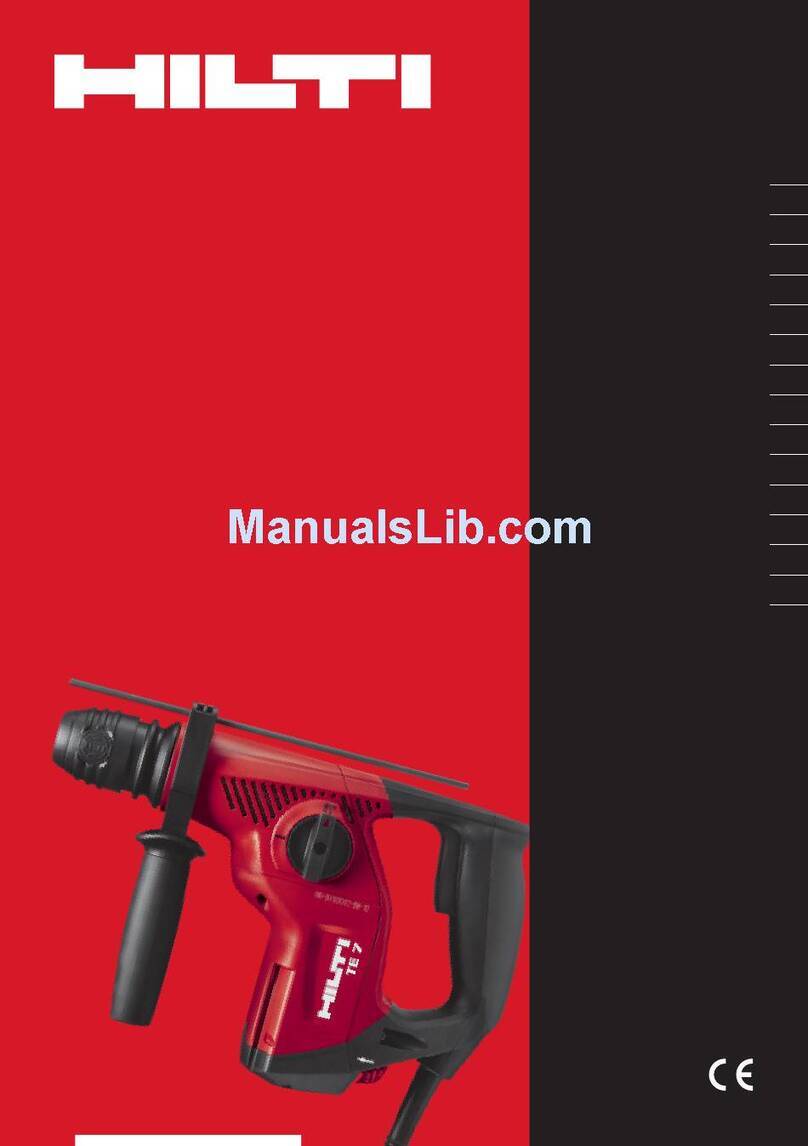 Hilti TE 7 User manual Hilti TE 7 User manual