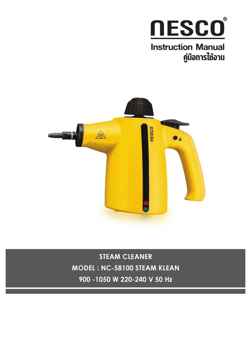 Nesco NC-58100 STEAM KLEAN User manual