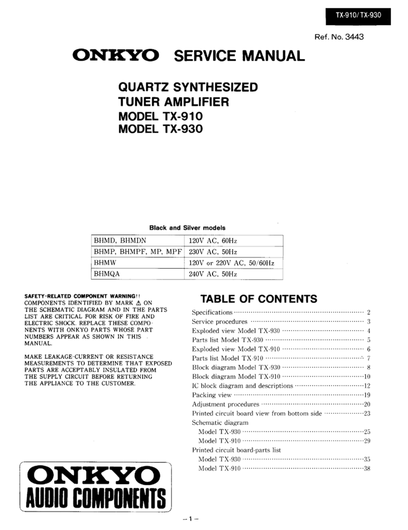 Onkyo TX-910 User manual