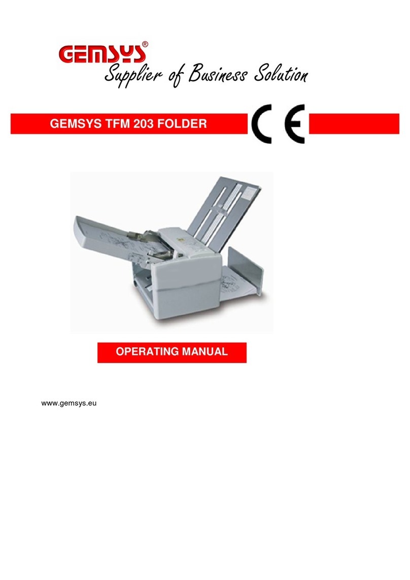Gemsys TFM 203 operating manual