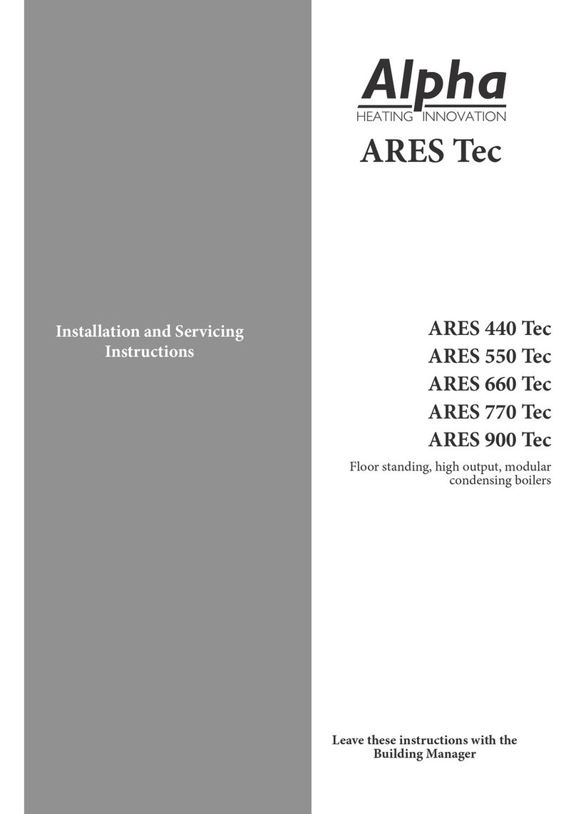 Alpha ARES 440 Tec Installation and servicing instructions