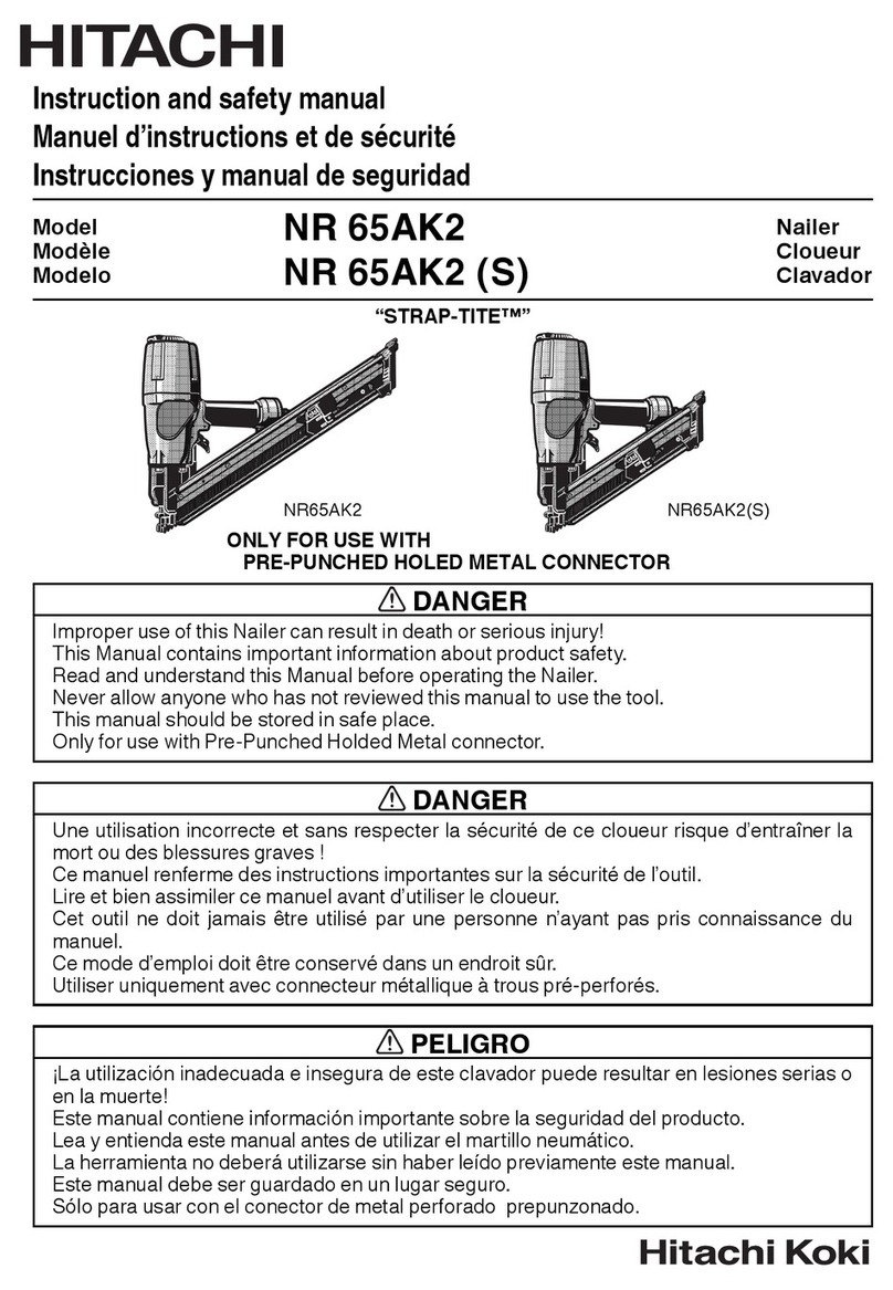 Hitachi nr 65ak2 Instruction and safety manual