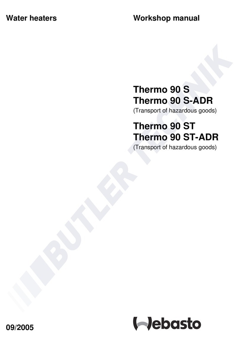 Webasto Thermo 90 S-ADR Workshop manual