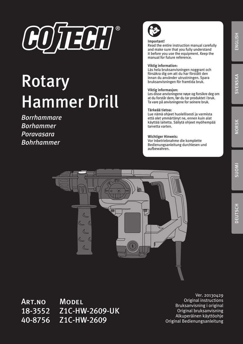 CO/Tech Z1C-HW-2609-UK User manual