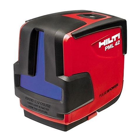Hilti PML 42 operating instructions