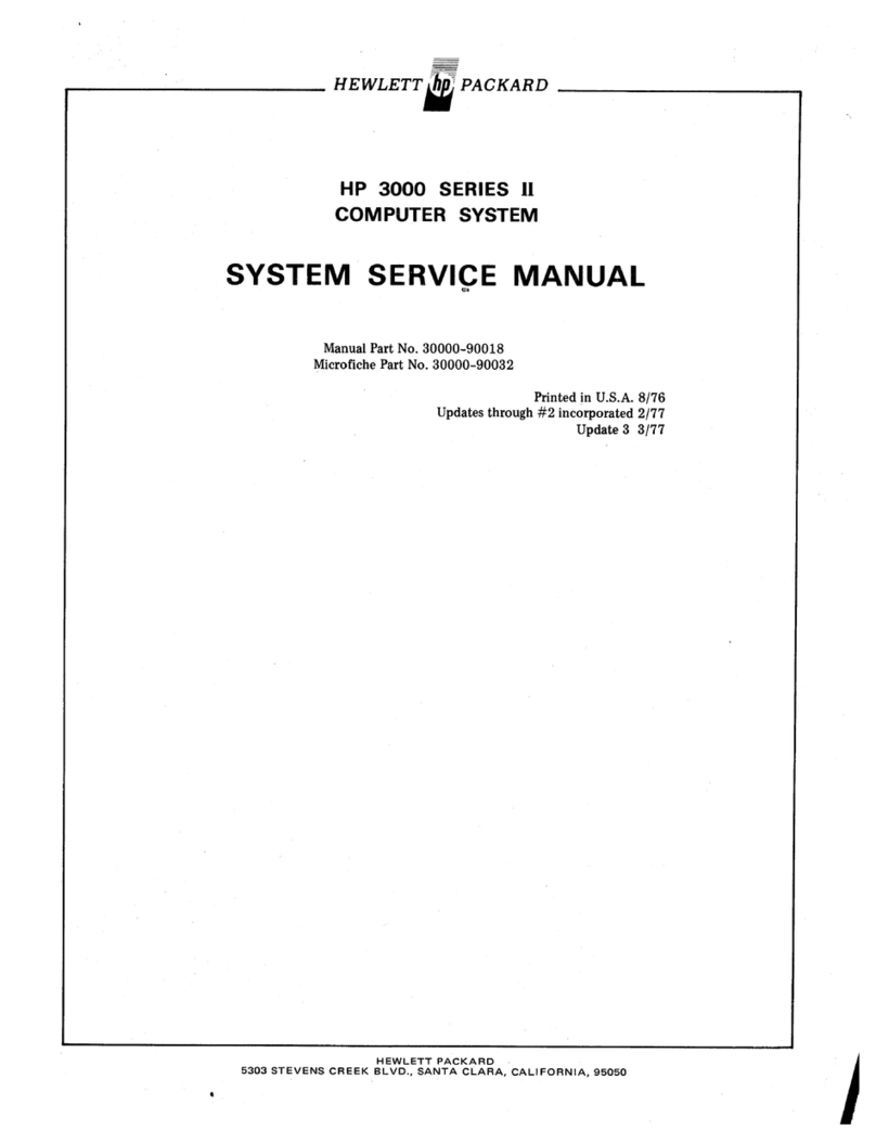 HP 3000 SERIES II User manual