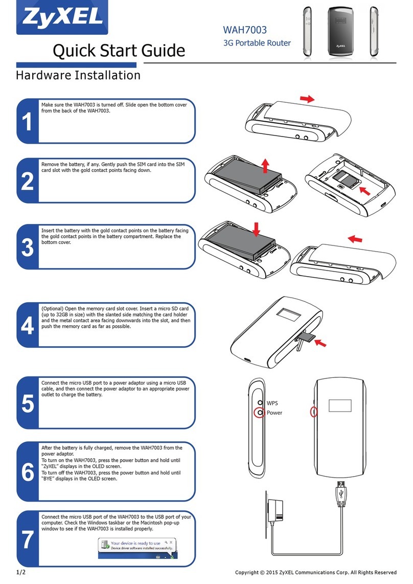 ZyXEL Communications WAH7003 User manual
