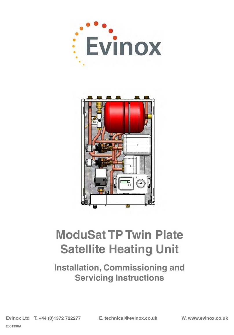Evinox ModuSat TP 40-10 Installation, commissioning and servicing instructions