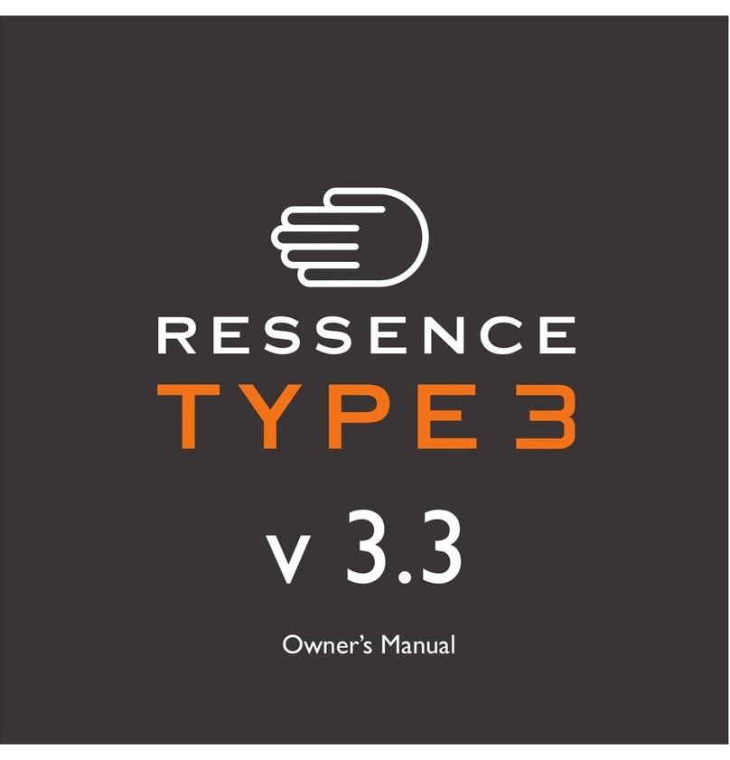RESSENCE TYPE 3 owner's manual