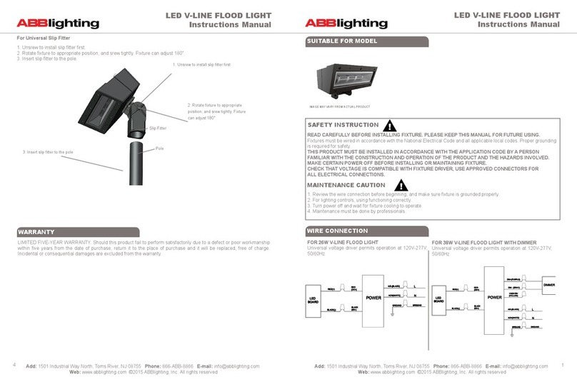ABBlighting V-Line instruction manual