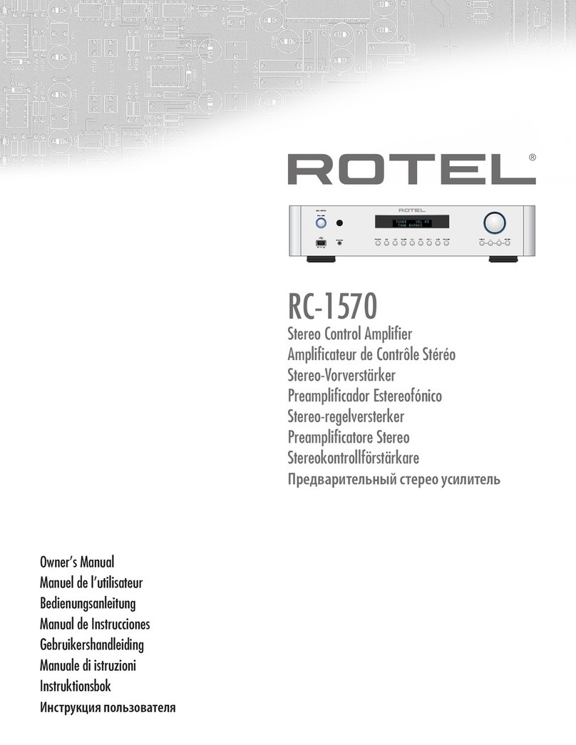 Rotel RC-1570 User manual Rotel RC-1570 User manual