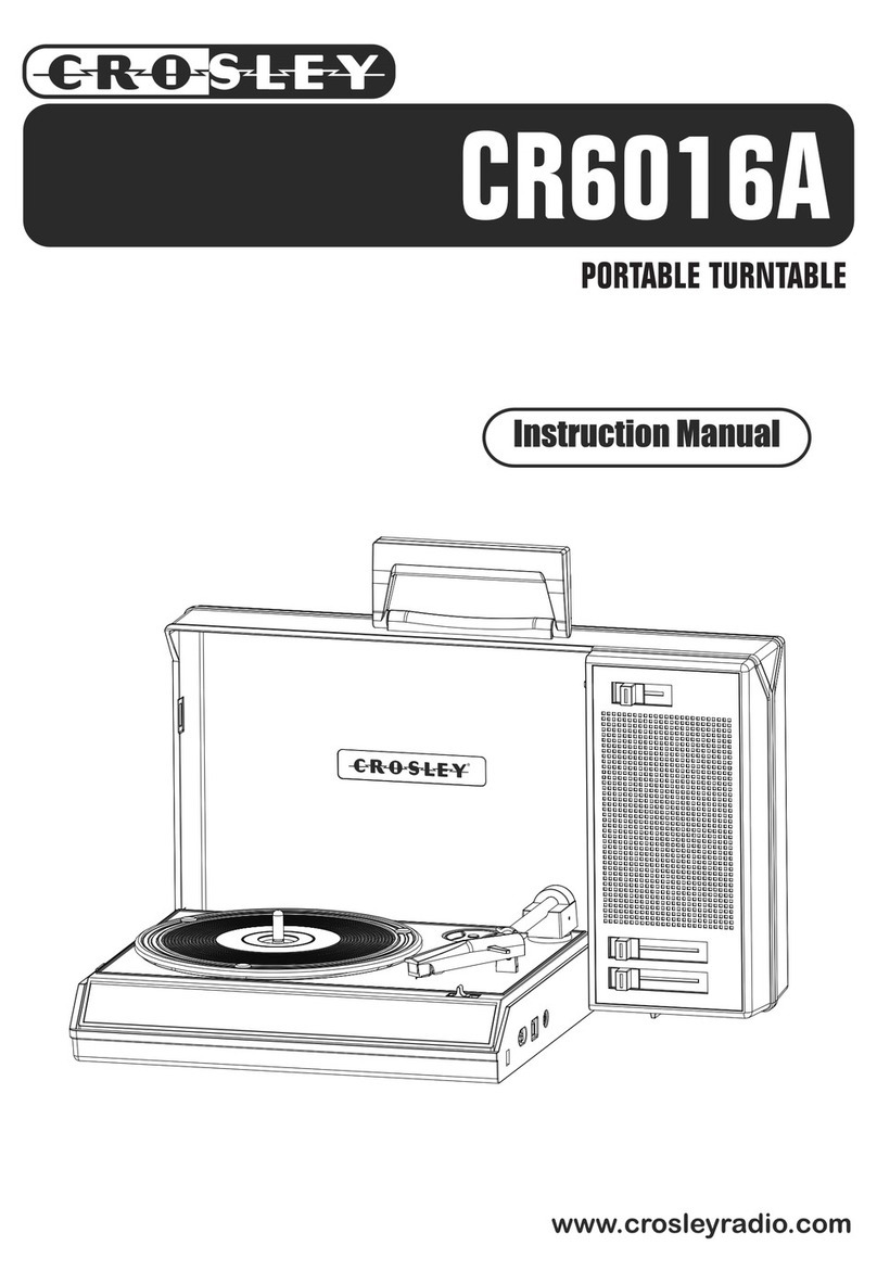 Crosley CR6016A User manual