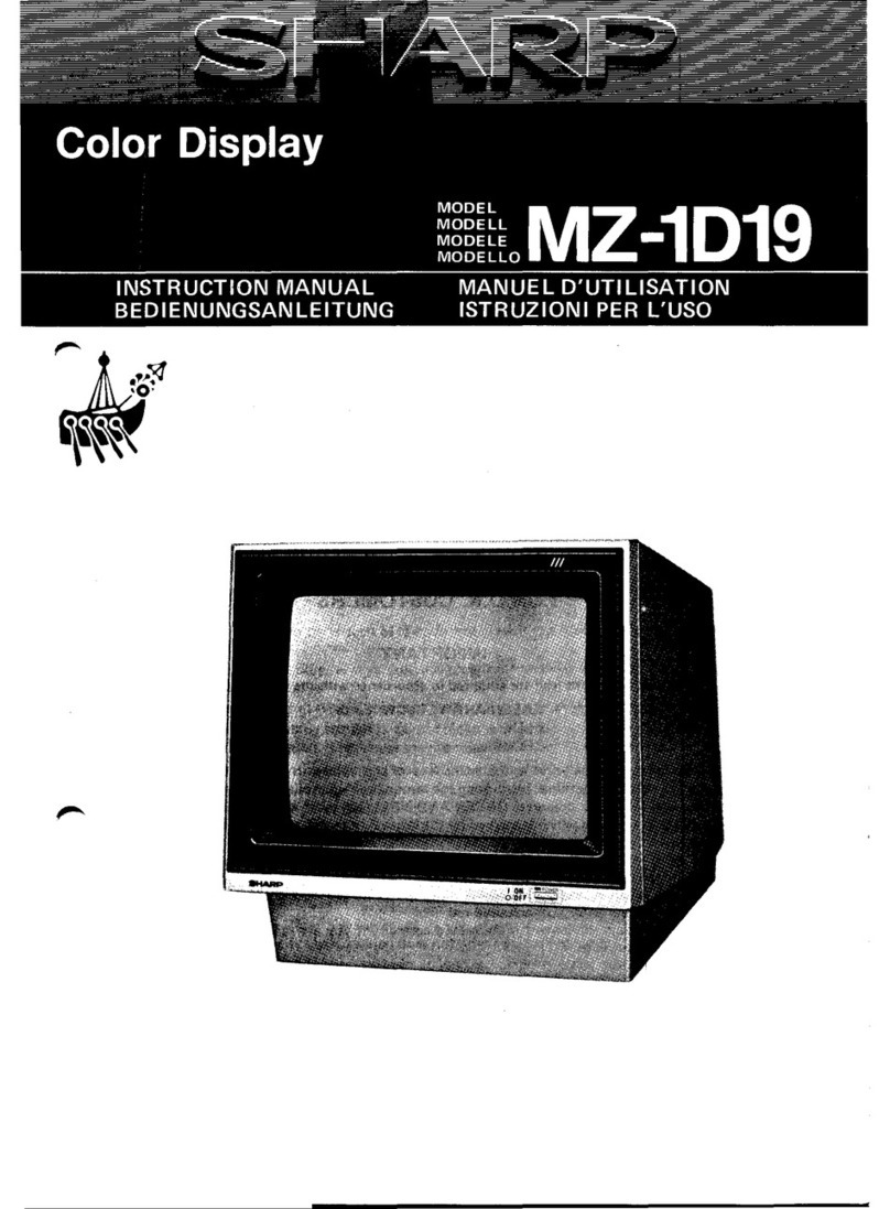 Sharp MZ-1D19 User manual