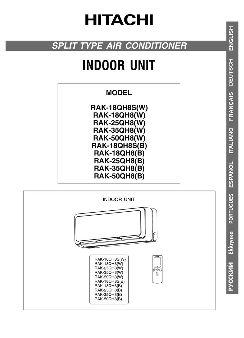 Hitachi RAK-18QH8S User manual