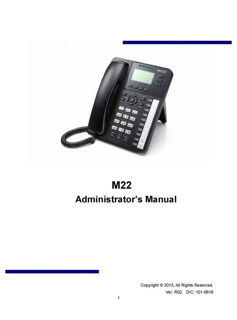 Mocet M22 Administrator's manual
