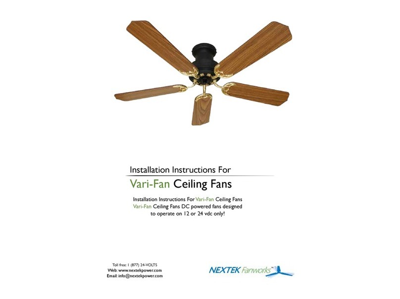Nextek Vari-Fan installation instructions