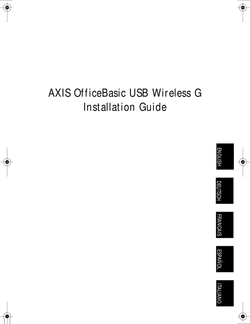 Axis OfficeBasic USB Wireless G installation guide