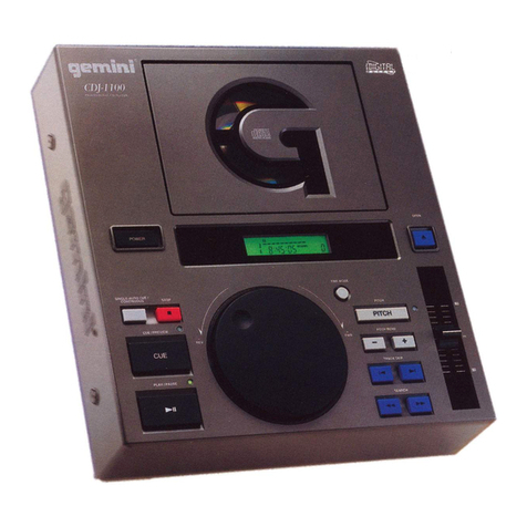 Gemini CDJ-1100 quick guide