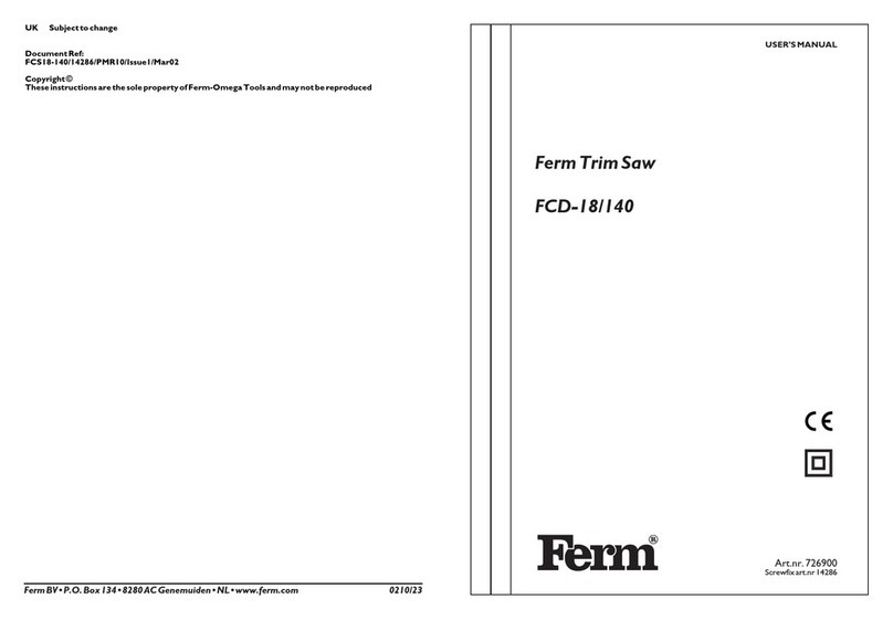 Ferm FCD-18/140 User manual