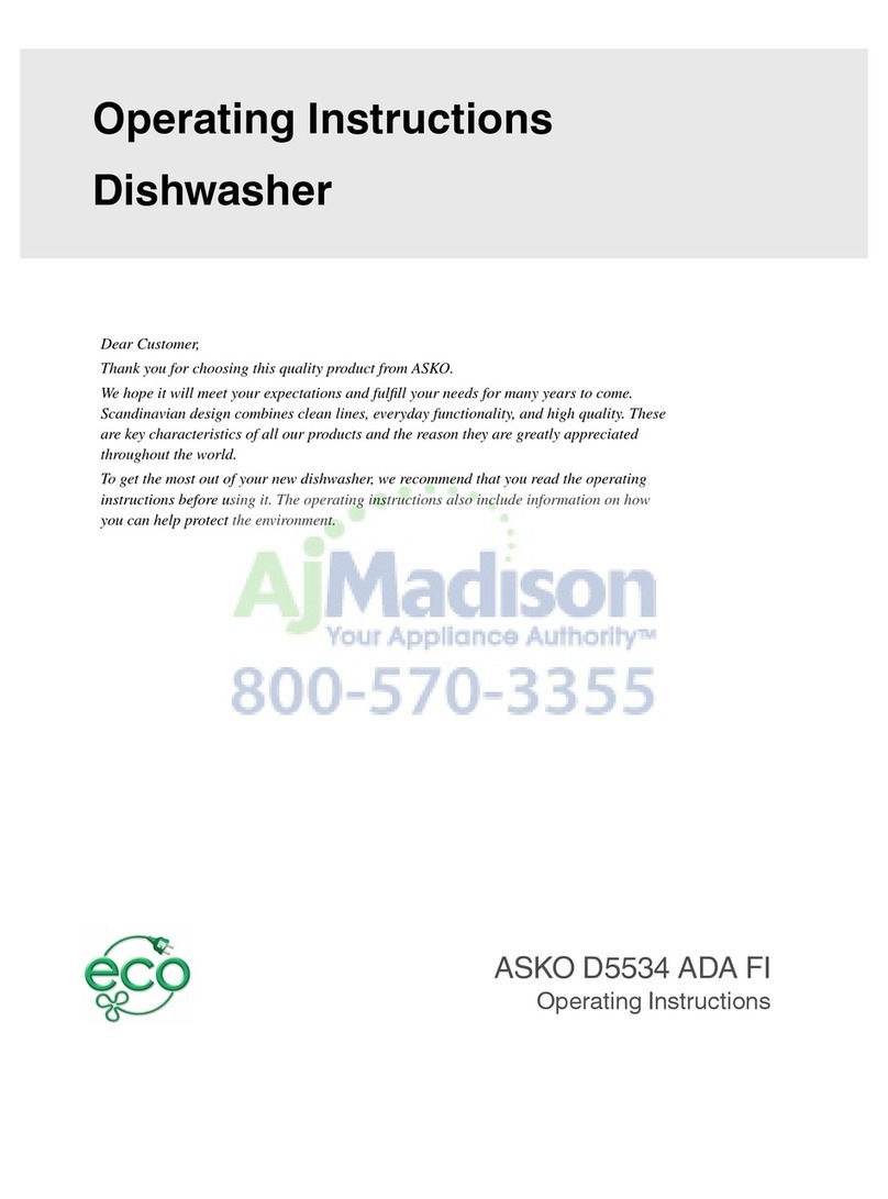 Asko D5534 ADA FI User manual