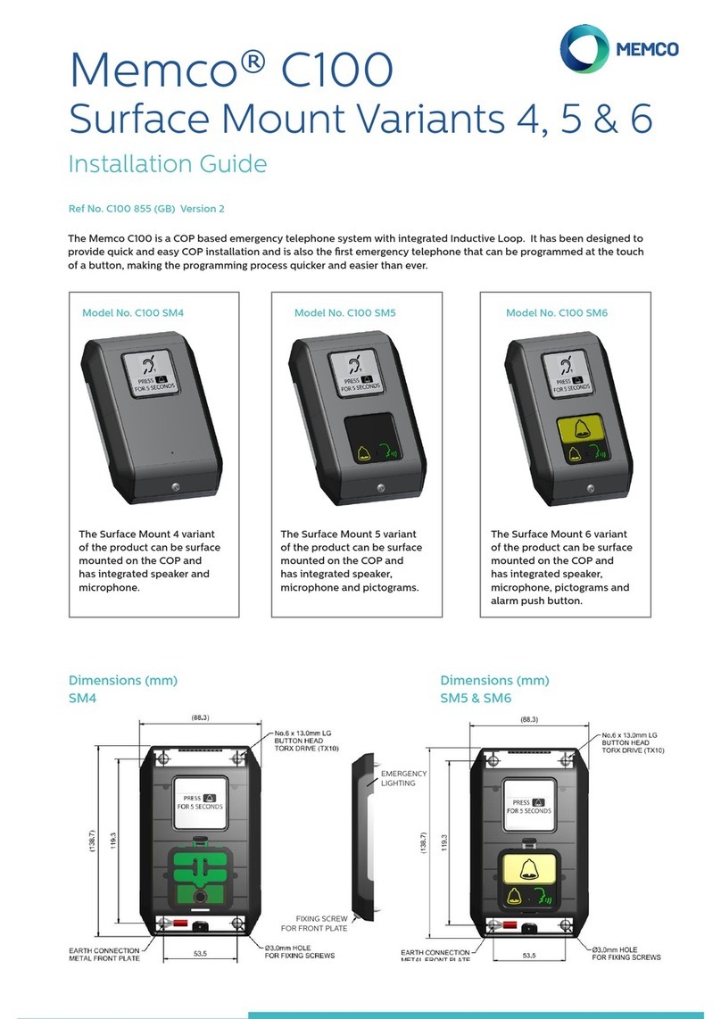 Memco C100 Base 4 User manual