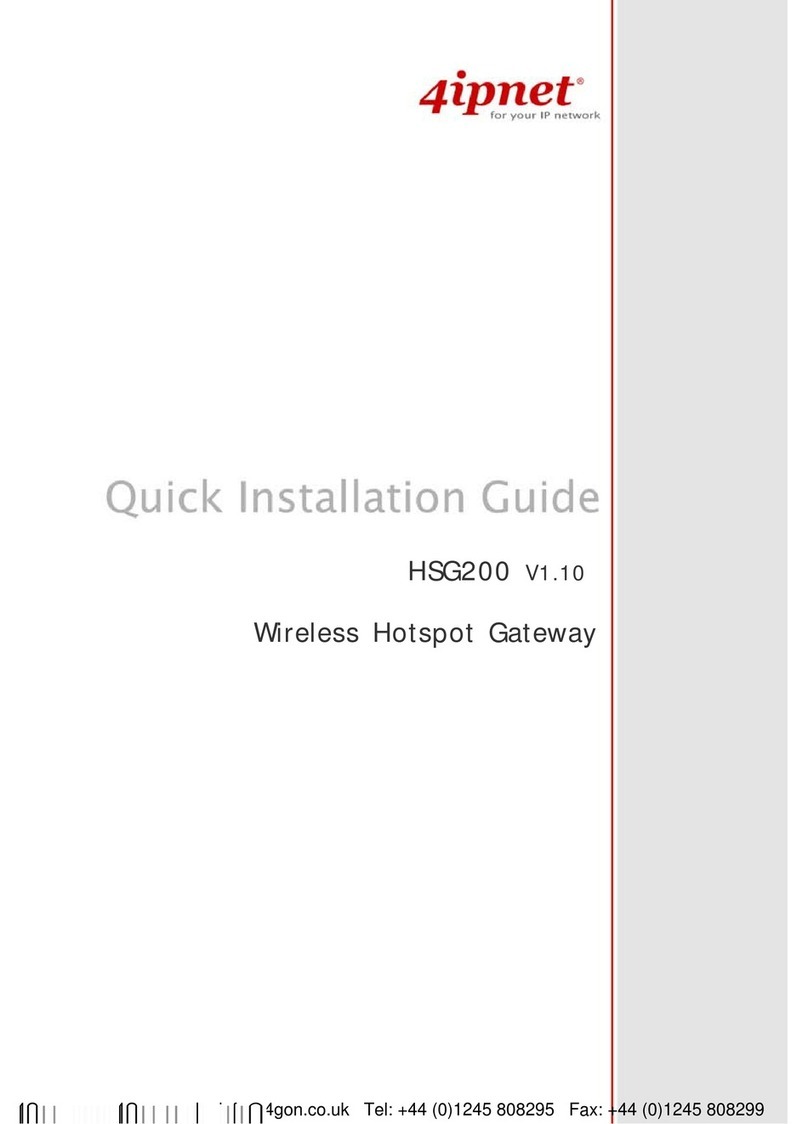 4IPNET HSG200 quick start guide