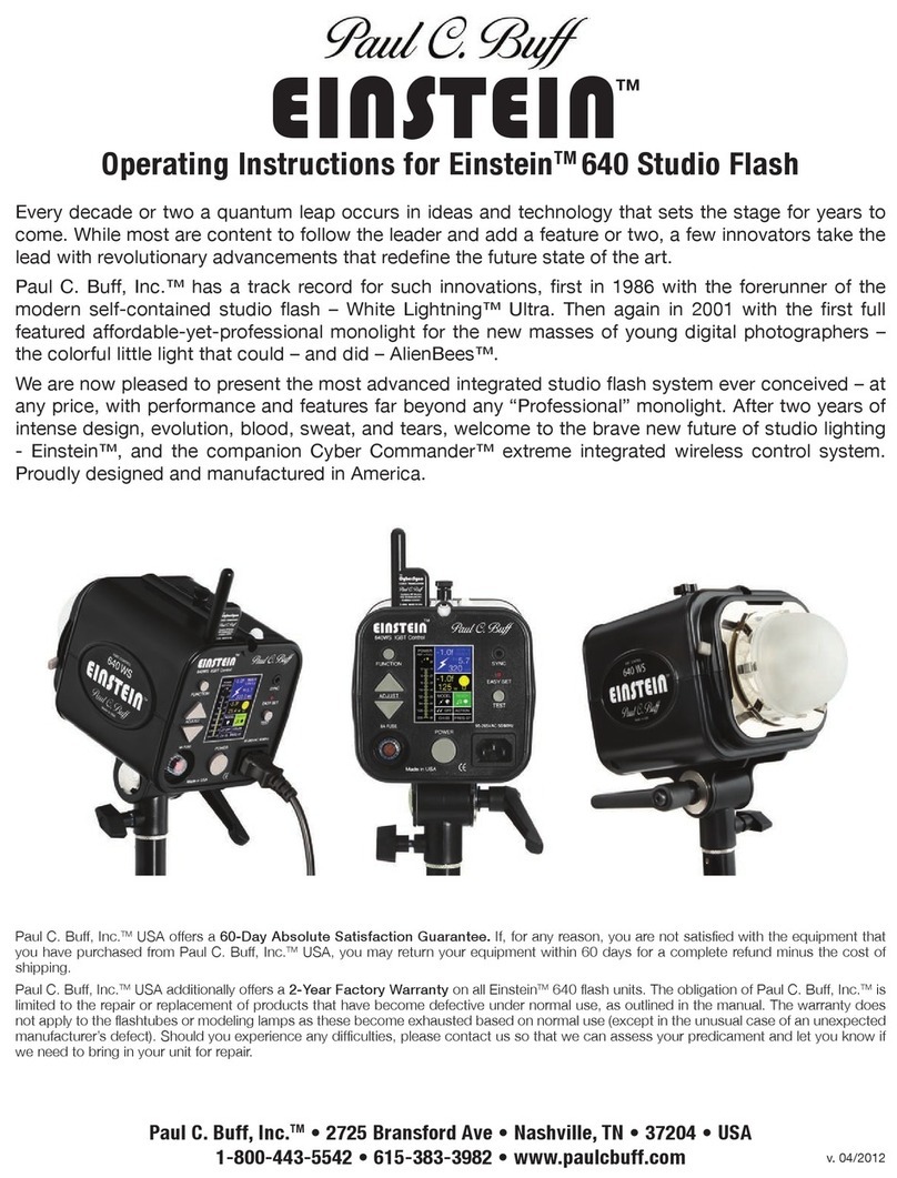 Paul C. Buff Einstein 640 operating instructions