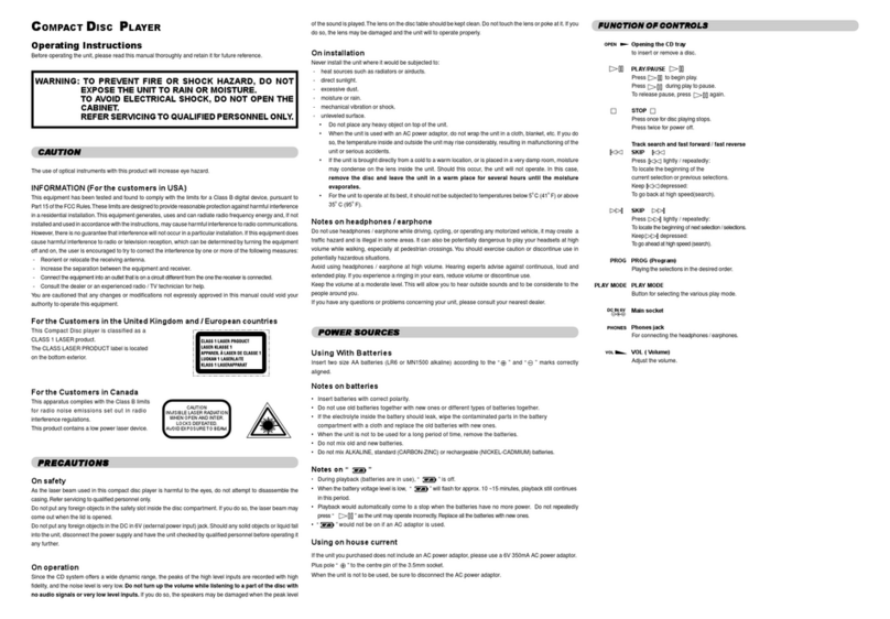 Venturer DM8721 operating instructions