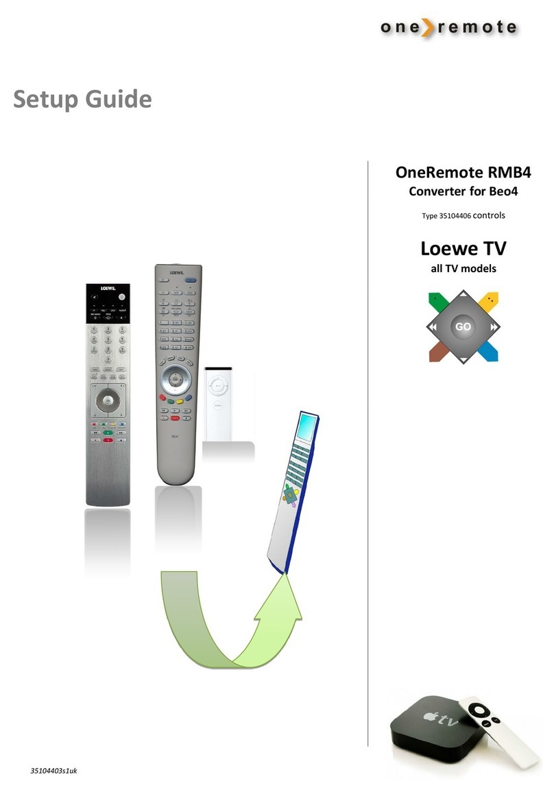 One Remote RMB4 User manual