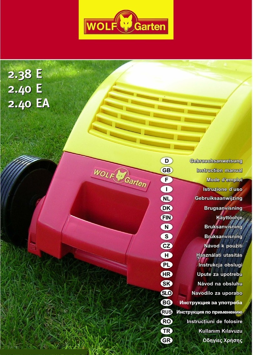 Wolf Garten 2.38 E instruction manual