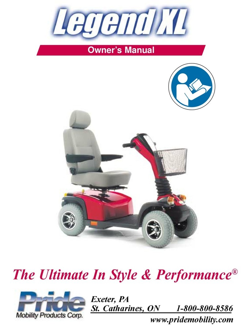 Pride Mobility Legend XL owner's manual