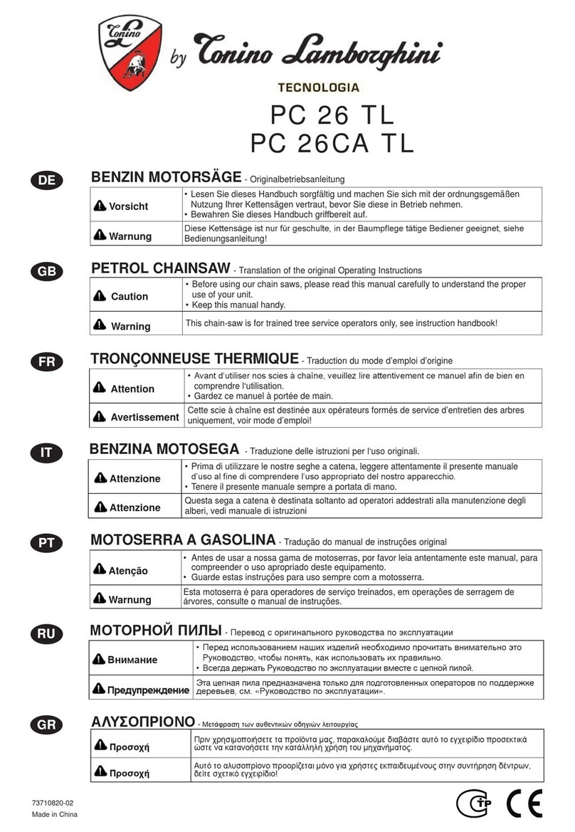 Tonino Lamborghini PC 26 TL User manual