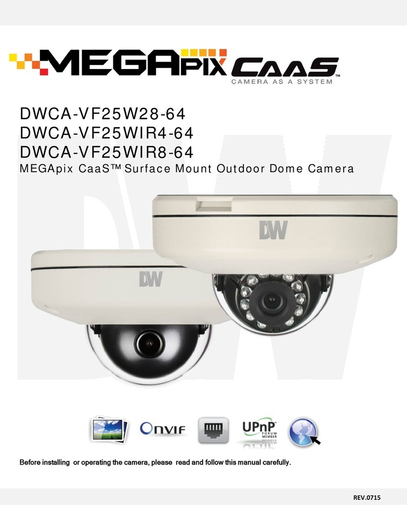 Digital Watchdog MEGApix CaaS DWCA-VF25W28-64 User manual