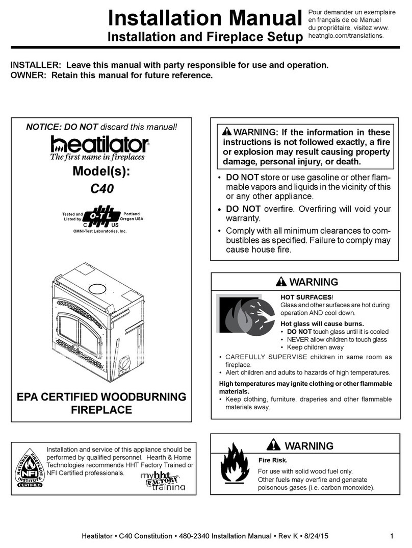 Heatilator CONSTITUTION C-40 User manual