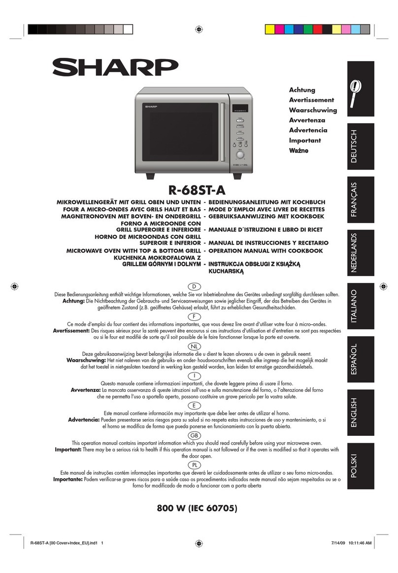 Sharp R-68ST-A Instruction Manual Sharp R-68ST-A Instruction Manual