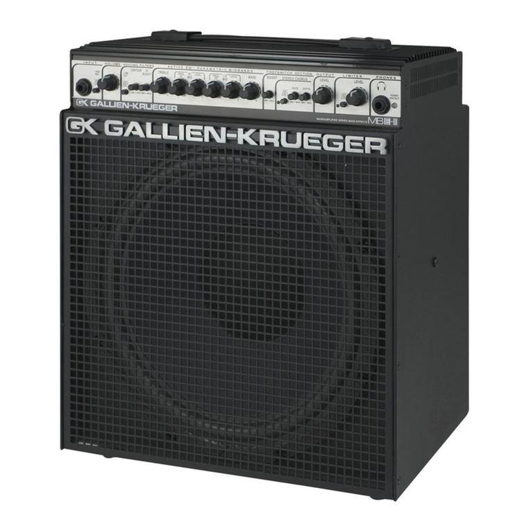 Gallien-Krueger Microbass MB150S Service manual