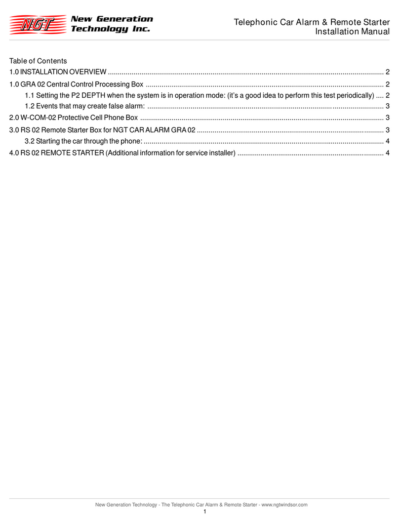 NGT GRA 02 User manual