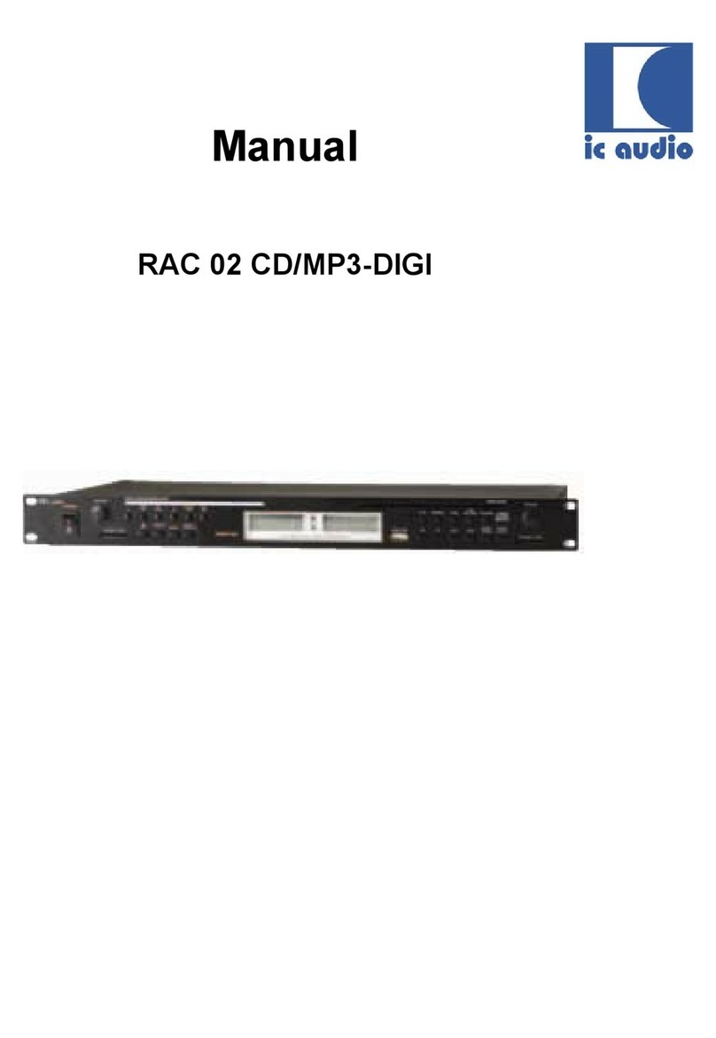 IC Audio RAC 02 CD/MP3-DIGI instruction manual